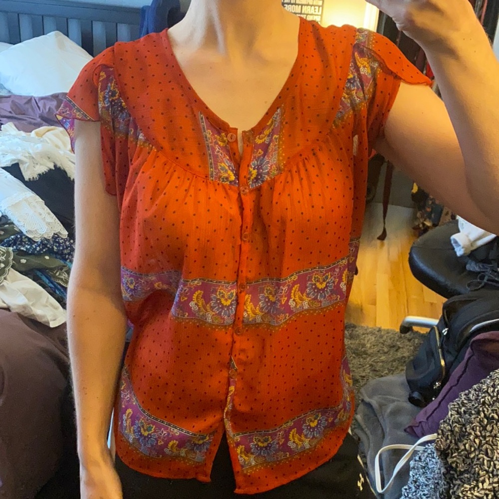 Button front blouse - Picture 2 of 2